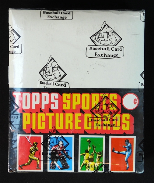 1981 Topps Football Rack Pack Box in 1987 Display BBCE