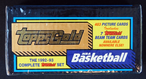 1992-93 Topps Gold Basketball Unopened Factory Set