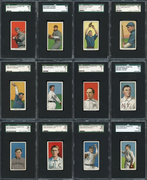 1909-11 T206 Group of 12 All SGC Graded