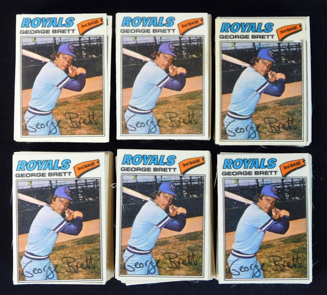 1977 Topps Cloth Stickers Complete Set Collection of (6) 