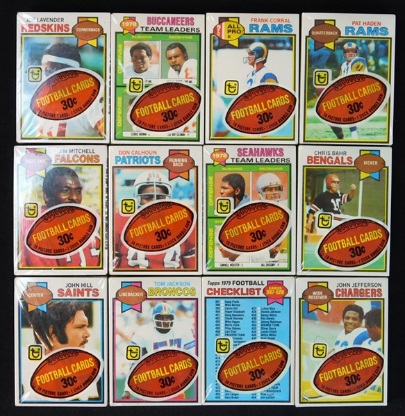 1979 Topps Football Unopened Cello Pack Group of (12)