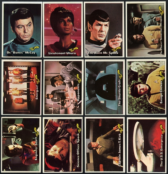 Pair of 1976 Topps Star Trek High Grade Complete Sets (88) w/ Stickers (22) Total of 220 Cards and Stickers