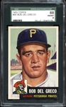 1953 Topps #48 Bob Del Greco SGC 8 NM/MT