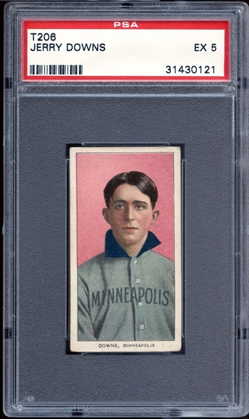 1909-11 T206 Sweet Caporal 350/30 Jerry Downs PSA 5 EX