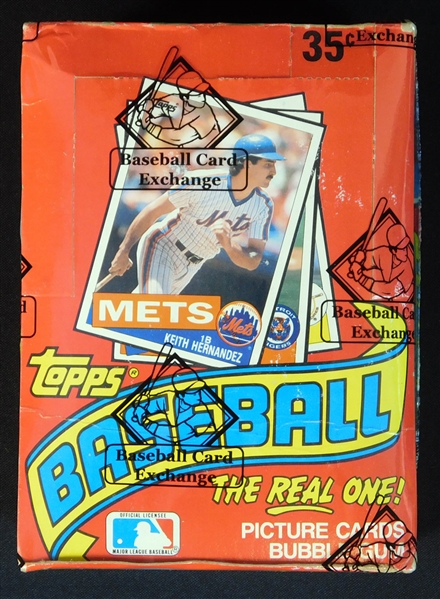 1985 Topps Baseball Full Unopened Wax Box BBCE