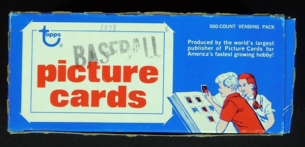 1978 Topps Baseball Unopened Vending Box