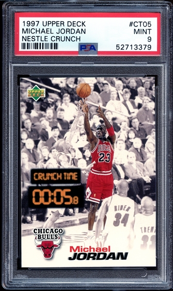 1997 Upper Deck Nestle Crunch Time #CT05 Michael Jordan PSA 9 MINT