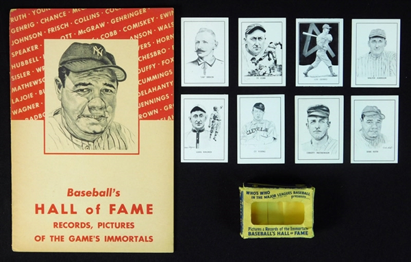 1950 Callahan Baseball Complete Set with Original Box and Scarce Booklet-High Grade