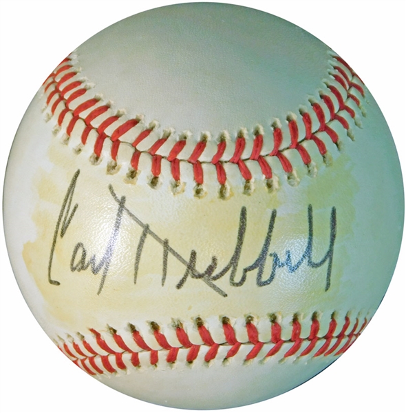 Carl Hubbell Single-Signed OAL (MacPhail) Ball JSA