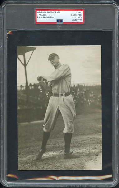 c. 1910s Ty Cobb Type I Original Photograph by Paul Thompson PSA/DNA