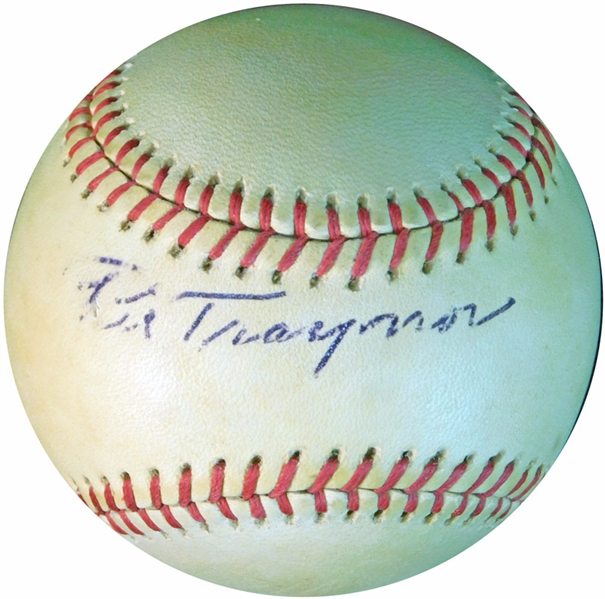 Pie Traynor Single-Signed Baseball PSA/DNA