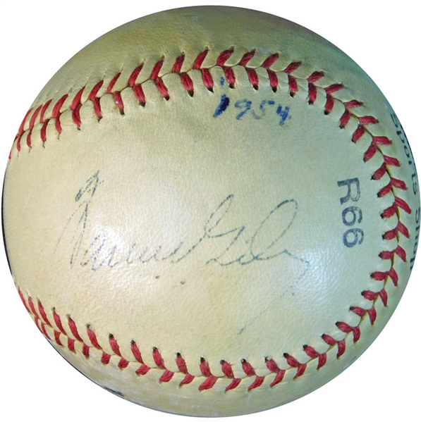 Warren Giles Signed Baseball PSA/DNA