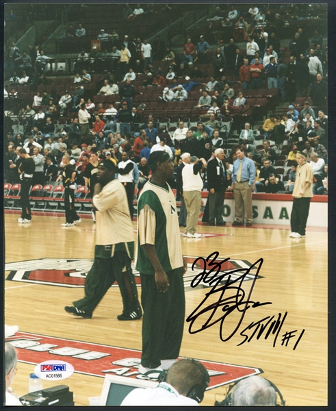 LeBron James Signed 8x10 High School Photograph-Developed on the Date of his ESPN Debut PSA/DNA