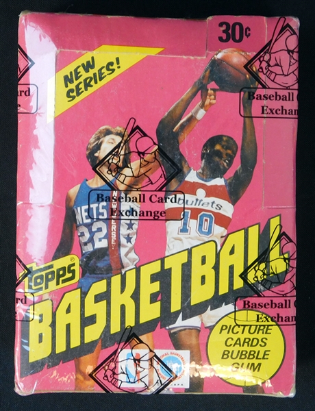 1981-82 Topps Basketball Full Unopened Wax Box BBCE