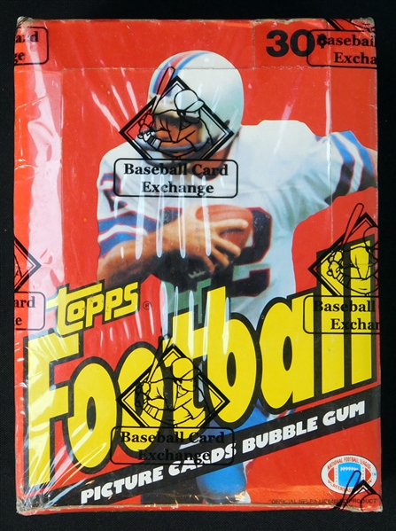 1981 Topps Football Full Unopened Wax Box In 1979 Wrappers (BBCE)