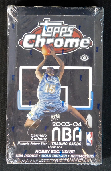 2003-04 Topps Chrome NBA Unopened Hobby Box 