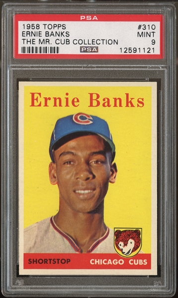 1958 Topps #310 Ernie Banks PSA 9 MINT