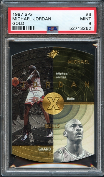 1997 SPx #6 Michael Jordan Gold PSA 9 MINT