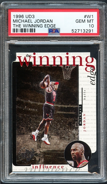 1996 UD3 #W1 Michael Jordan The Winning Edge PSA 10 GEM MT