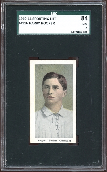 1910-11 M116 Sporting Life Harry Hooper SGC 7 NM