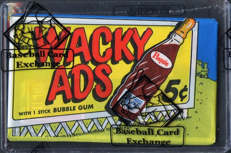 1969 Topps Wacky Ads Wax Pack BBCE