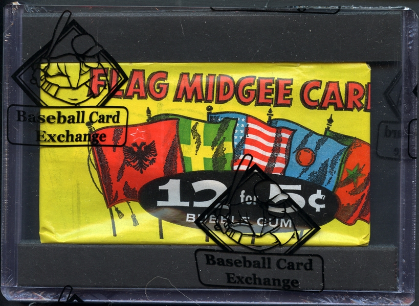 1963 Topps Flag Midgee Unopened Wax Pack (BBCE)