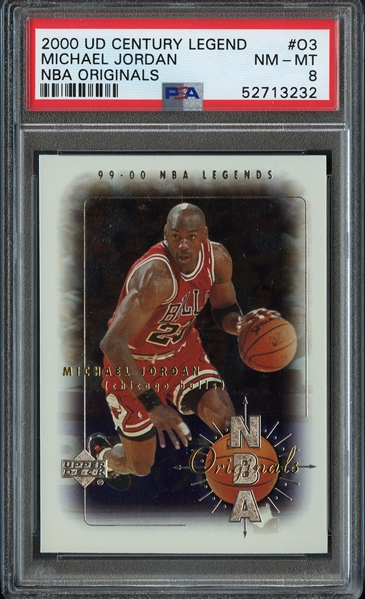 2000 UD Century Legend #03 Michael Jordan NBA Originals PSA 8 NM-MT