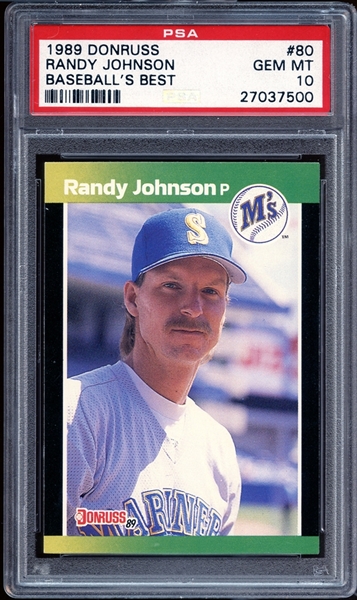 1989 Donruss Baseballs Best #80 Randy Johnson PSA 10 GEM MINT