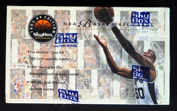 1993-94 Skybox Premium Series 1 Basketball Unopened Box 