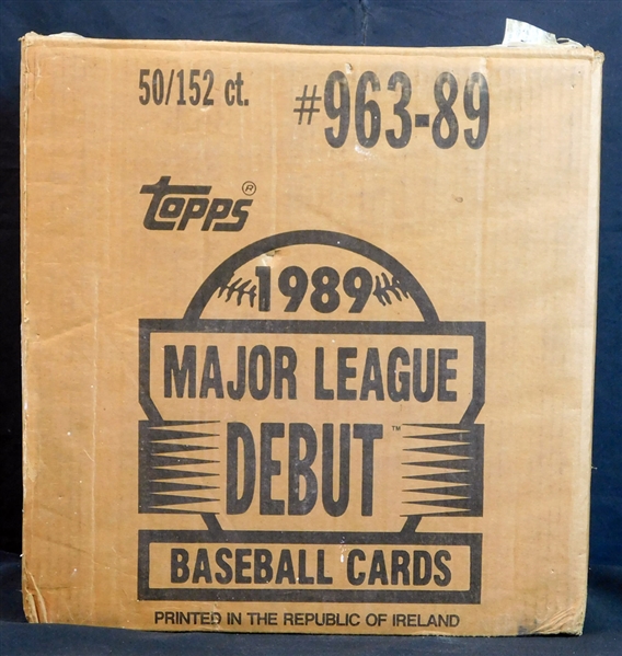 1989 Topps Major League Debut Unopened Set Case (50 Sets)