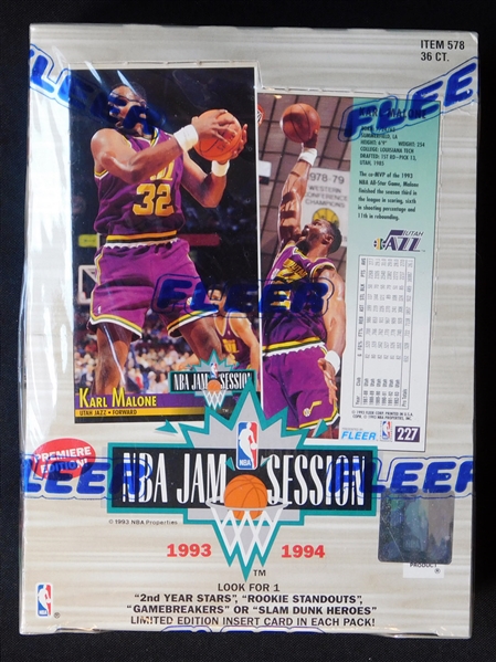1993-94 Fleer NBA Jam Session Basketball Unopened Box 