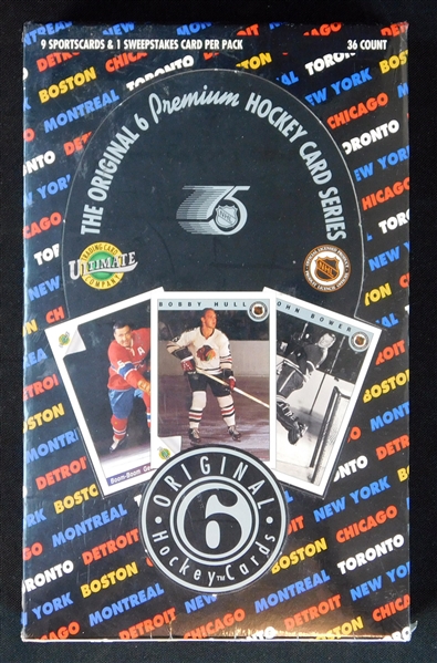 1992 Ultimate Hockey Original Six Unopened Box