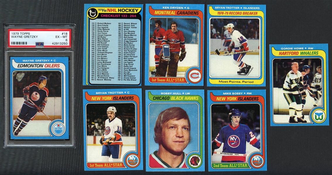 1979 Topps Hockey Complete Set w/ PSA 6 Graded Gretzky Rookie