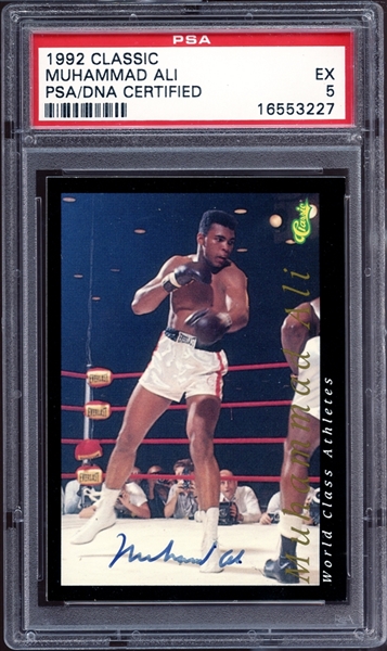 1992 Classic Muhammad Ali Autograph PSA 5 EX PSA/DNA Authentic