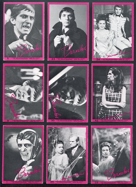1968 Philadelphia Dark Shadows Barnabas Pink Border Complete Set (66)