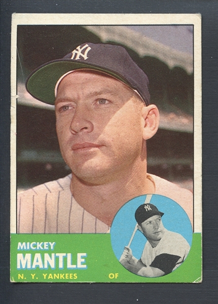 1963 Topps #200 Mickey Mantle