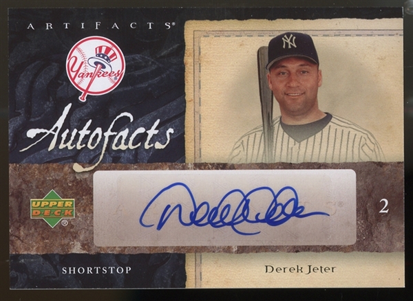2007 Upper Deck Artifacts Autofacts AF-DJ Derek Jeter Autograph
