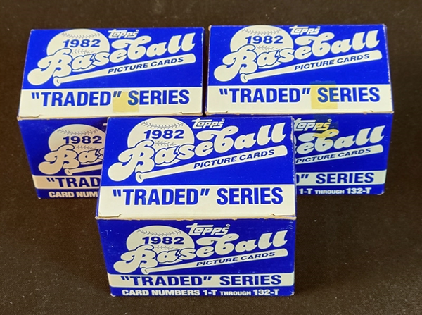 1982 Topps Traded Complete Set Group of (3) 