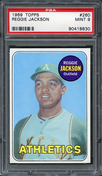 1969 Topps #260 Reggie Jackson PSA 9 MINT 