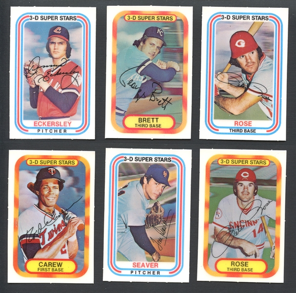 1976, 1977 and 1982 Kelloggs Complete Sets