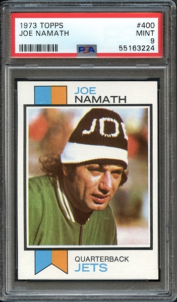 1973 Topps #400 Joe Namath PSA 9 MINT 