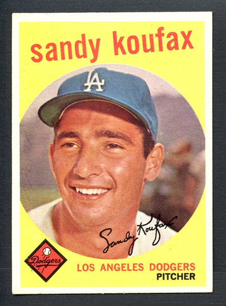 1959 Topps #163 Sandy Koufax