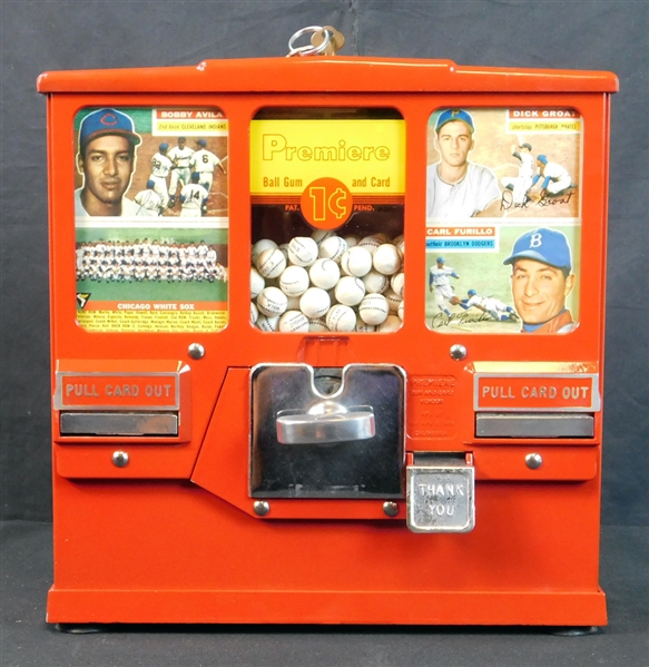 1950s Original High Grade Baseball Card Vending Machine