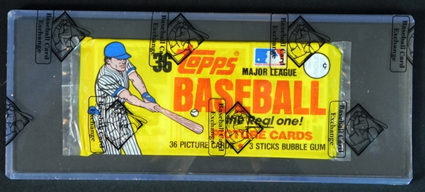 1982 Topps Baseball Unopened Rack Pack with Ripken on Top BBCE