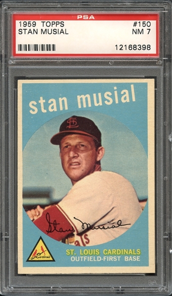 1959 Topps #150 Stan Musial PSA 7 NM 