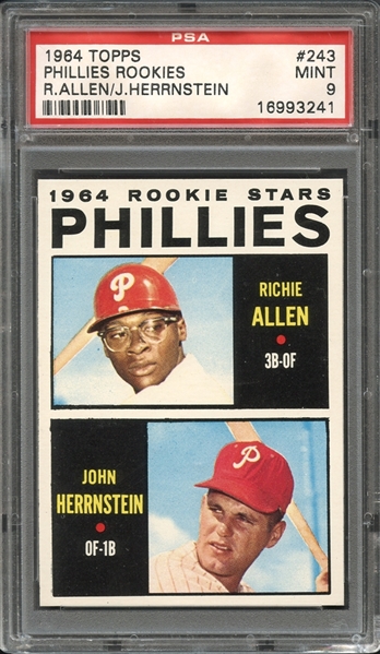 1964 Topps #243 Phillies Rookies PSA 9 MINT 