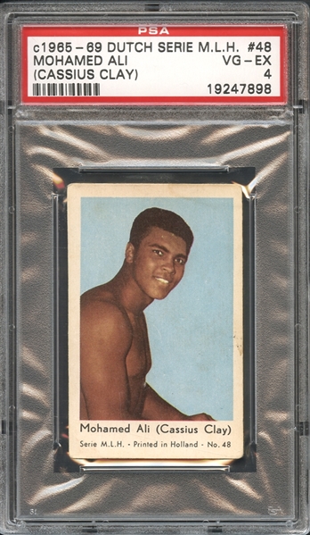 c. 1965-69 Dutch Series M.L.H. #48 Mohamed Ali (Cassius Clay) PSA 4 VG-EX
