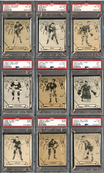 1936 O-Pee-Chee Series D Near Complete Set #8 On PSA Set Registry