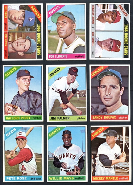 1966 Topps Baseball Complete Set with Wrapper 