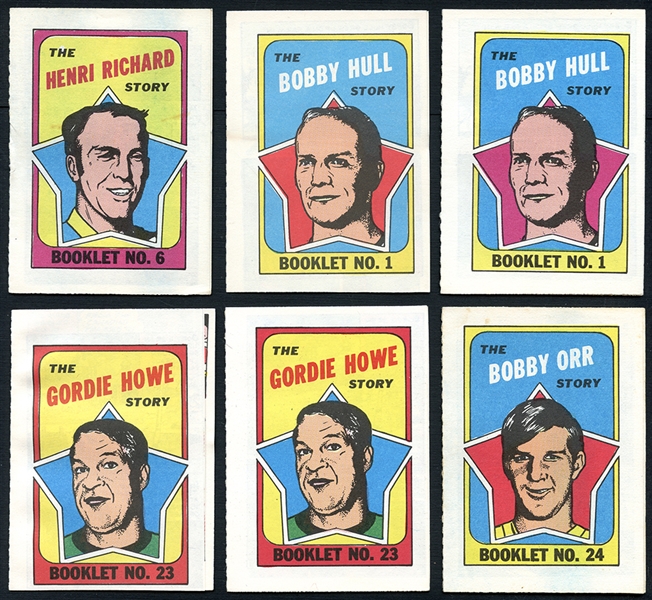1971-72 O-Pee-Chee Hockey Booklets Complete Set Plus 19 Color Variations 